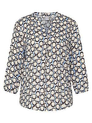 Bluse V-Öffnung Rabe multicolor