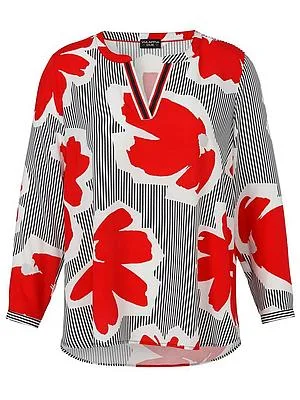 Long-Bluse Via Appia Due rot