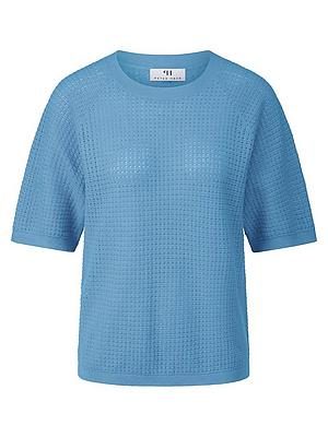 Rundhals-Pullover Peter Hahn blau