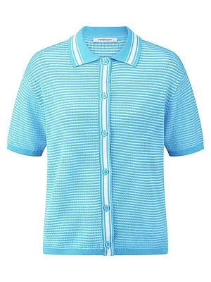 Polo-Strickjacke Peter Hahn türkis