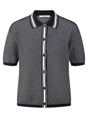 Polo-Strickjacke Peter Hahn schwarz