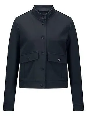 Jersey-Jacke Stehkragen BASLER blau