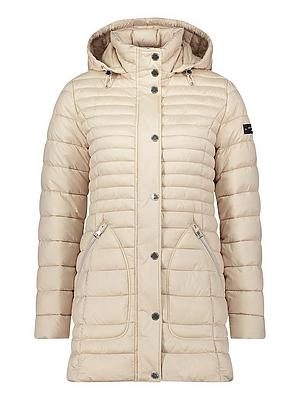 Long-Steppjacke per Reißverschluss Betty Barclay beige