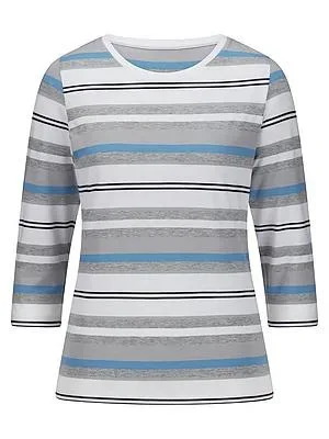 Rundhals-Shirt 3/4-Arm Peter Hahn blau