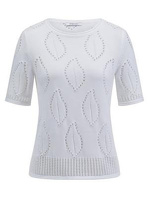 Rundhals-Pullover Peter Hahn weiss