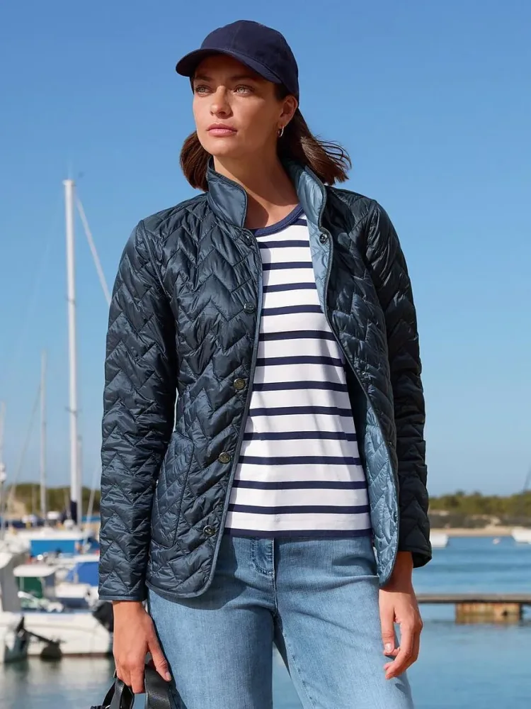 Wende-Steppjacke BASLER blau