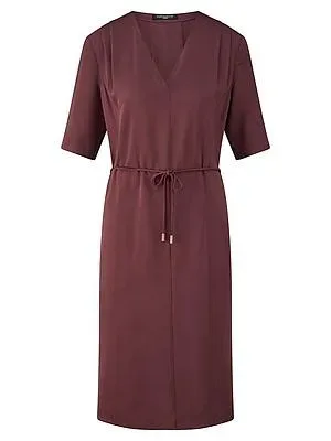 Kleid V-Ausschnitt Fadenmeister Berlin rot