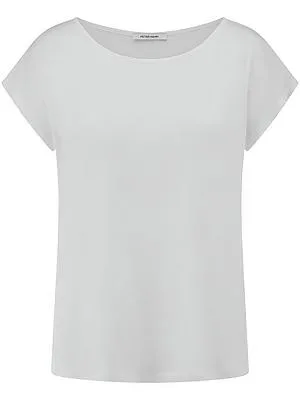 Shirt Rundhals-Ausschnitt Peter Hahn weiss