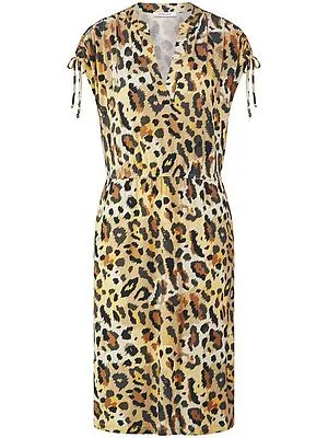 Kleid Rundhals-Ausschnitt Peter Hahn multicolor