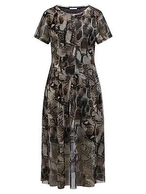 Mesh-Kleid zum Schlupfen Efixelle braun
