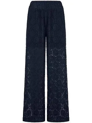 Hose weitem Bein Peter Hahn blau