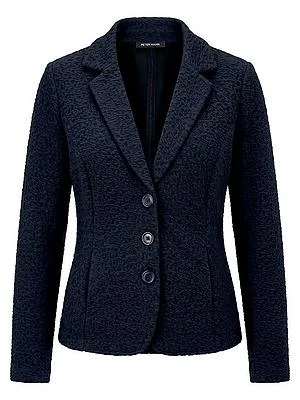 Jersey-Blazer Peter Hahn blau