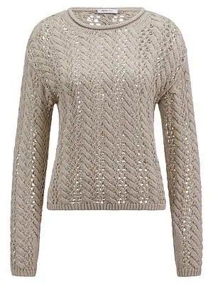 Rundhals-Pullover Peter Hahn beige