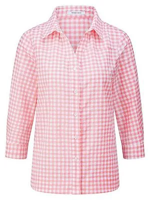 Bluse 3/4-Arm Peter Hahn weiss