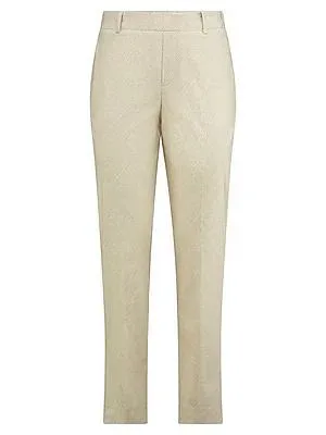 Slim Fit-7/8-Hose Peter Hahn weiss