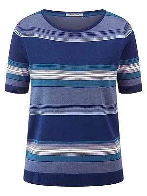 Rundhals-Pullover Peter Hahn blau