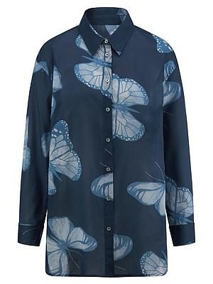 Long-Bluse Emilia Lay blau