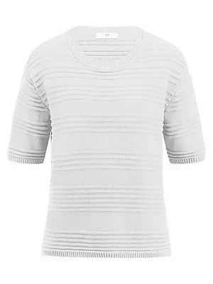 Rundhals-Pullover Peter Hahn weiss