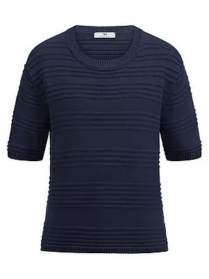 Rundhals-Pullover Peter Hahn blau
