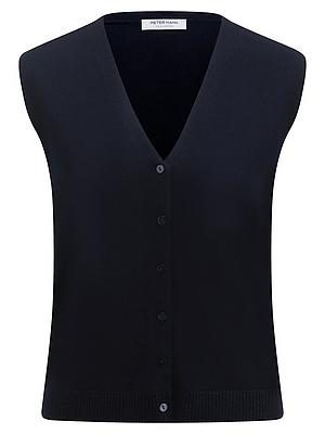 Strickweste aus 100% Kaschmir Peter Hahn blau