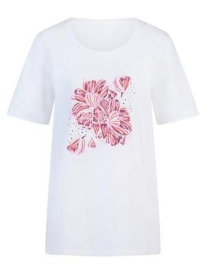Rundhals-Shirt Emilia Lay weiss