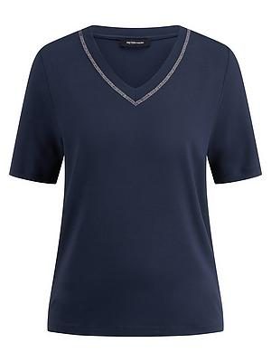 V-Shirt Peter Hahn blau