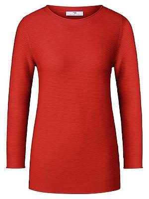 Rundhals-Pullover 3/4-Arm Peter Hahn rot