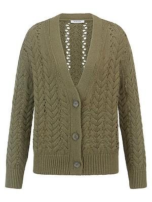 Strickjacke Peter Hahn grün