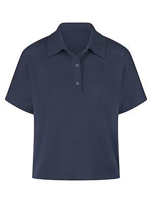 Polo-Pullover Peter Hahn blau