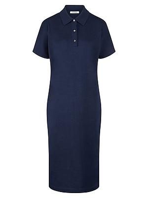 Polo-Strickkleid Peter Hahn blau
