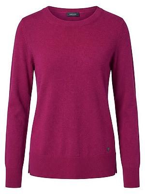 Rundhals-Pullover 1/1-Raglanarm und Kaschmir BASLER pink
