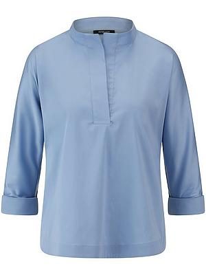 Bluse Stehkragen Peter Hahn blau