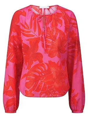 Bluse Rundhals-Ausschnitt St. Emile pink