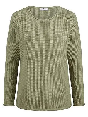 Rundhals-Pullover Peter Hahn grün