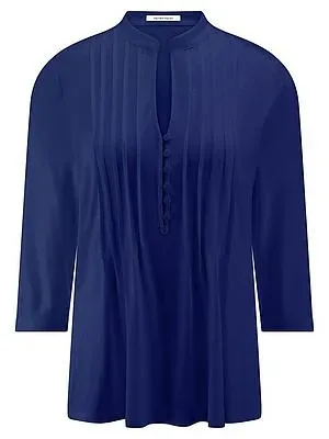 Jerseybluse Peter Hahn blau
