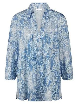 Long-Bluse Peter Hahn blau