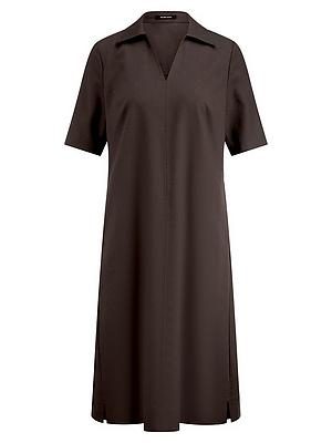 Kleid Hemdkragen Peter Hahn braun