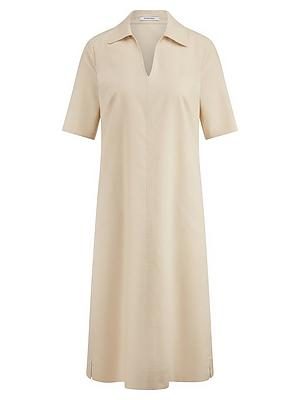Kleid Hemdkragen Peter Hahn beige