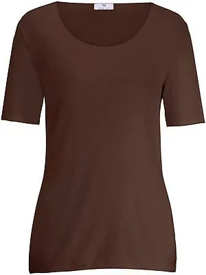Rundhals-Shirt langem 1/2-Arm Peter Hahn braun