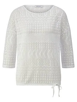 Shirt U-Boot-Ausschnitt Peter Hahn weiss