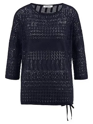 Shirt U-Boot-Ausschnitt Peter Hahn blau