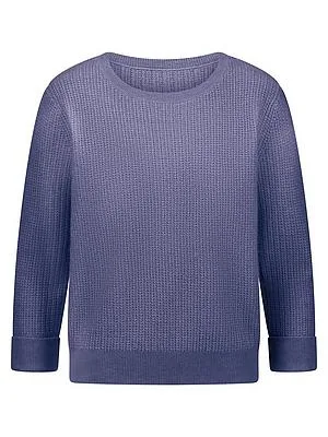 Rundhals-Pullover Kaschmir Peter Hahn lila