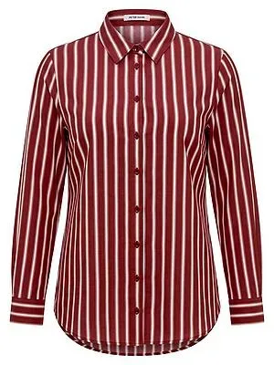 Long-Bluse Peter Hahn rot