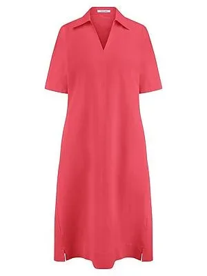 Kleid Hemdkragen Peter Hahn rot