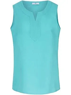 Blusen-Top aus 100% Leinen Peter Hahn blau