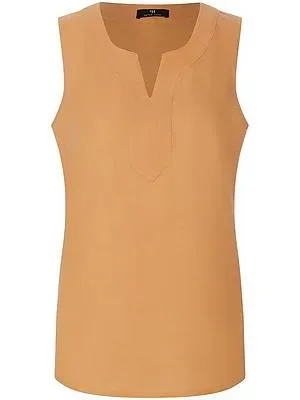 Blusen-Top aus 100% Leinen Peter Hahn orange
