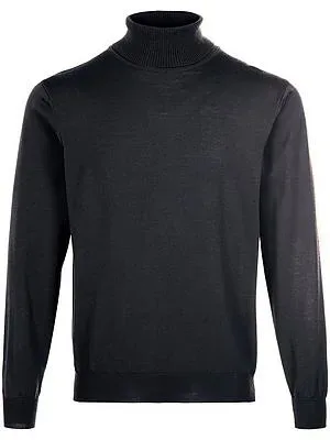 Rollkragen-Pullover Peter Hahn grau
