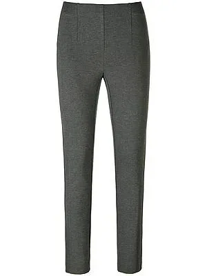 Knöchellange Jersey-Hose Passform Sylvia Peter Hahn grau
