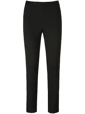 Knöchellange Jersey-Hose Passform Sylvia Peter Hahn schwarz