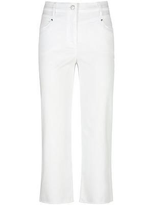 Capri-Hose Passform Sylvia Peter Hahn weiss